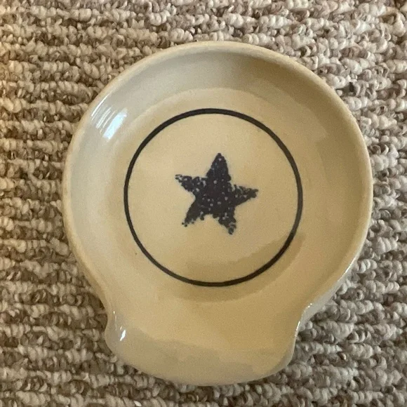 Vintage At Home American Marshall Pottery Spoon Rest - Picture 2 of 16